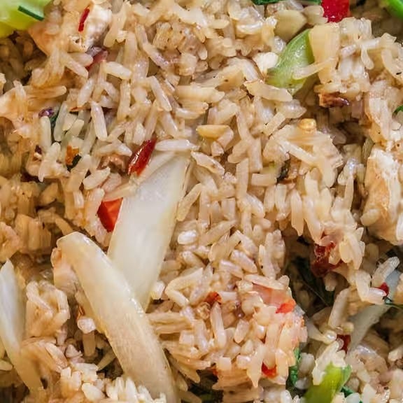 Spicy Basil Fried Rice.