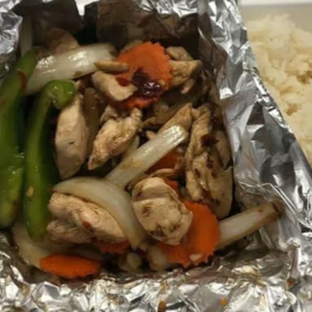 Spicy Basil Leaves Stir-Fried.