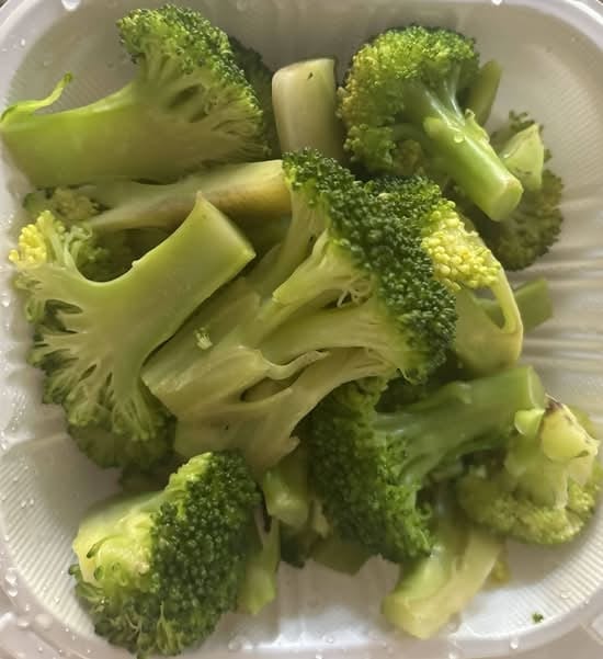 Steamed Broccoli.